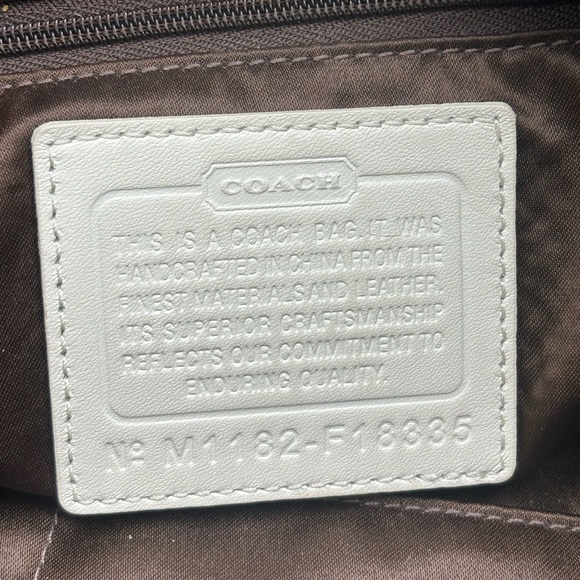 COACH Logo Monogram Large Shoulder Bag - Picture 13 of 14